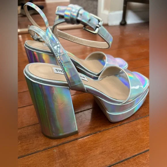 Steve Madden Iridescent Platform Heels - Picture 1 of 7